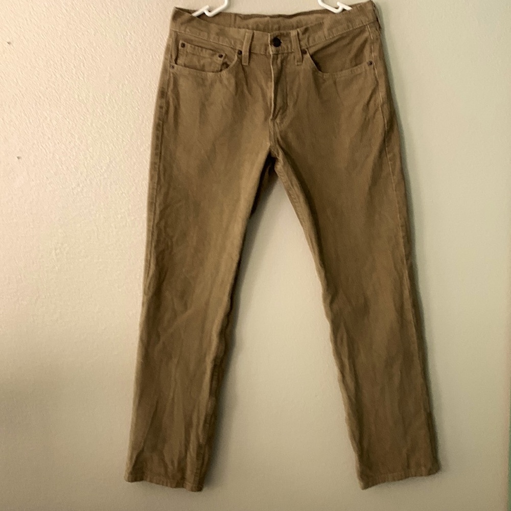 Men’s Levi 514 cachi cords 31x30